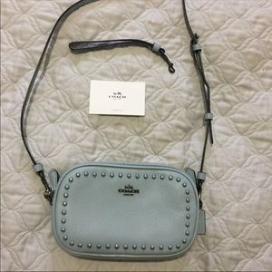 Studded coach crossbody